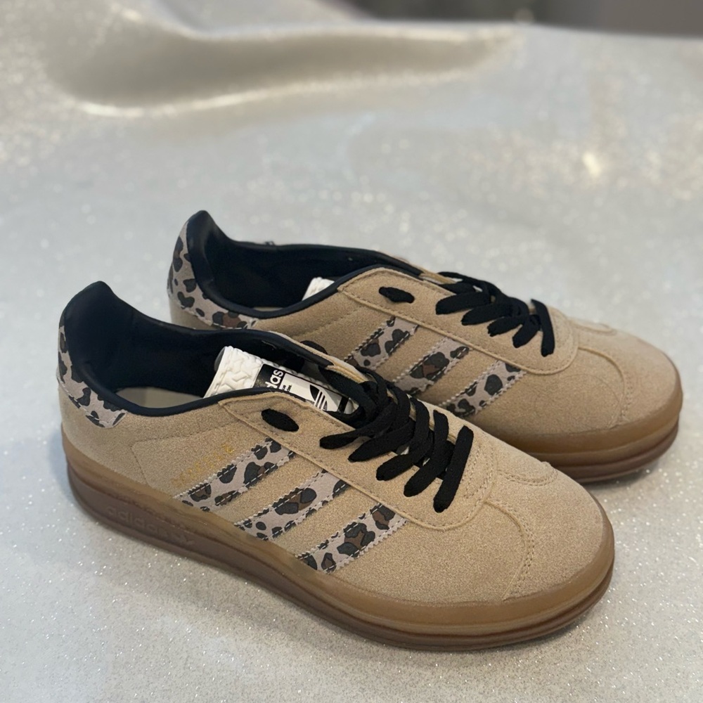 adidas Tan and Black Sneakers